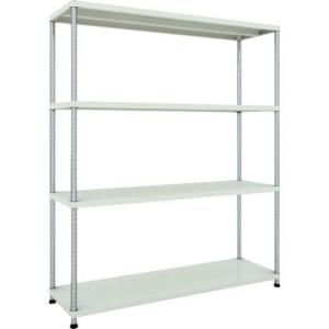 TRUSCO スチールラック フェニックスラック 1500X450 4段 W色 抗菌粉体塗装 ( PER-6544-W ) トラスコ中山(株)｜orangetool