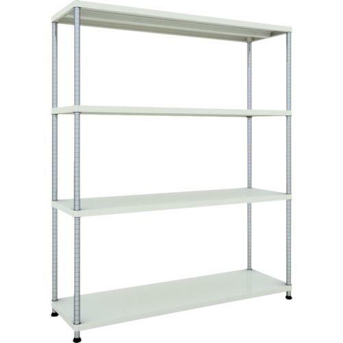 TRUSCO スチールラック フェニックスラック 1500X450 4段 W色 抗菌粉体塗装 ( P...