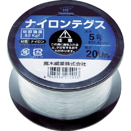 高木 ナイロンテグス 5号 黒コイル ( 22-8201 ) 高木綱業(株)