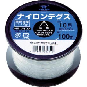 高木 ナイロンテグス 10号 黒コイル ( 22-8211 ) 高木綱業(株)｜orangetool