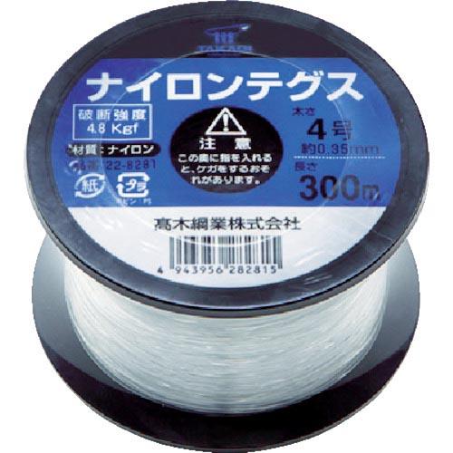 高木 ナイロンテグス 4号 黒コイル ( 22-8281 ) 高木綱業(株)