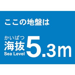 TRUSCO 海抜ステッカー 5.3m (2枚入) ( TKBS-53 )｜orangetool