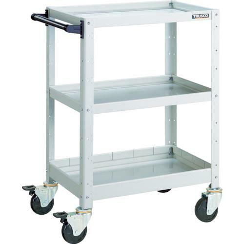 TRUSCO ツールワゴン バーディワゴン 600X400XH880 浅2深1段 ホワイト ( BD...