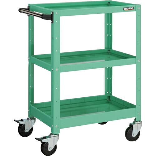 TRUSCO ツールワゴン バーディワゴン 600X400XH880 浅2深1段 ヤンググリーン (...
