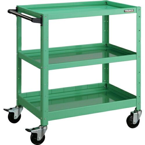 TRUSCO ツールワゴン バーディワゴン 750X500XH880 浅2深1段 ヤンググリーン (...