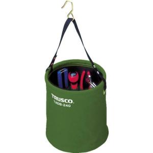 【SALE価格】TRUSCO アタッチメント付電工バケツΦ240X240 オリーブドラブ色 ( TADB-240-OD ) トラスコ中山(株)｜orangetool