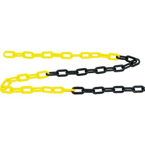 TRUSCO プラチェーン 黄/黒 6MMX2M ( TPCB6-2YB ) トラスコ中山(株)
