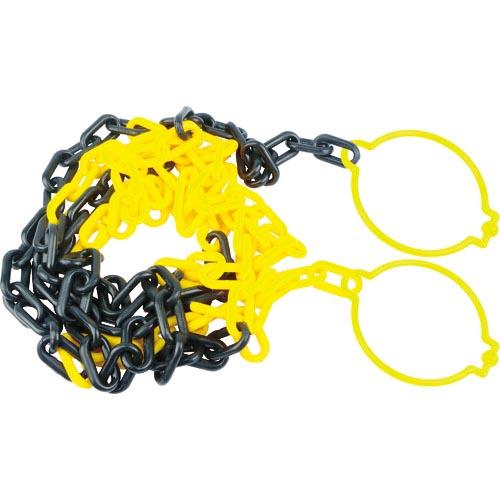TRUSCO プラチェーン(コーンリング付) 黄/黒 6MMX2M ( TPCC6-2YB ) トラ...