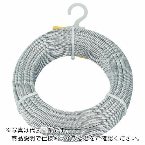TRUSCO メッキ付ワイヤロープ Φ4mmX100m ( CWM-4S100 ) トラスコ中山(株...