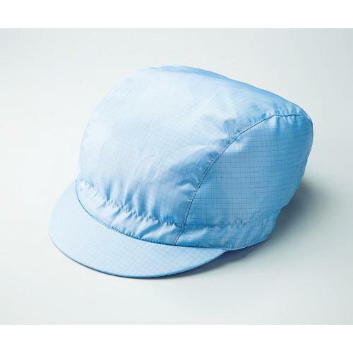 TRUSCO 制電子グリッド仕様キャップ 浅型 ブルー フリーサイズ ( TCGCA-B ) トラス...