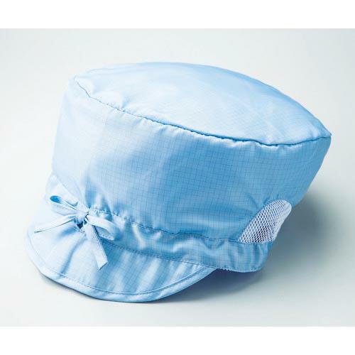 TRUSCO 制電子グリッド仕様キャップ 深型 ブルー フリーサイズ ( TCGCF-B ) トラス...