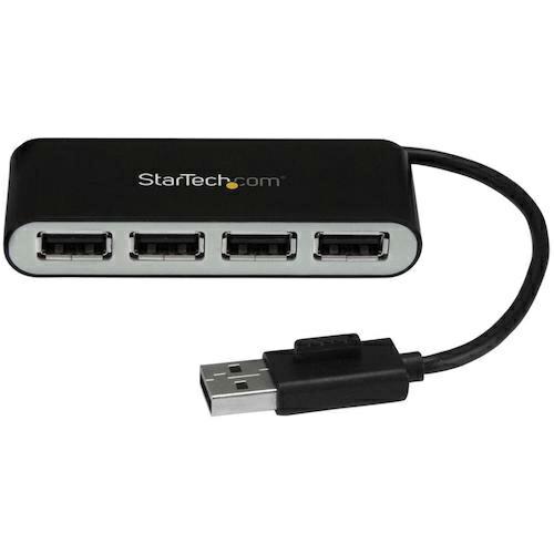 ＳｔａｒＴｅｃｈ　ＵＳＢハブ／ＵＳＢ　２．０／ＵＳＢ−Ａ　−　４ｘ　ＵＳＢ−Ａ／ＬＡＮ／バスパワー／...