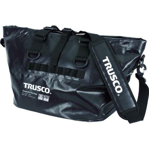 TRUSCO 防水ターポリントートバッグ Lサイズ ブラック ( TTBL-BK ) トラスコ中山(...