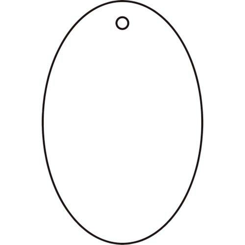 TRUSCO 白無地板 楕円型 5枚組 45×30×2厚 ( T886-49 ) トラスコ中山(株)