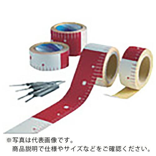 アラオ テープロッド 50w×25M赤白20 ピッチ  ( AR-3341 ) アラオ(株)