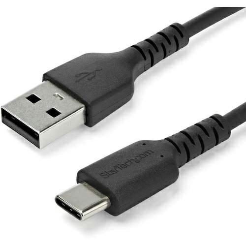 スターテック USBケーブル/A-C/2m/USB 2.0/480Mbps/高耐久/オス・オス/BK...