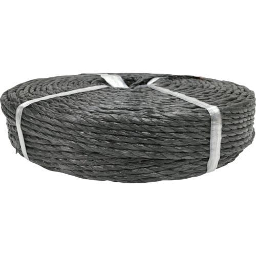 ユタカメイク PSロープ 黒色 6mmx200m ( PS6200BL  (6MMX200M) ) ...