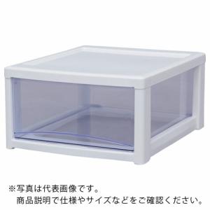 IRIS 221246 スーパークリアチェスト ホワイト/クリアブルー 1段タイプ ( SCE-010-BL ) アイリスオーヤマ(株)｜orangetool
