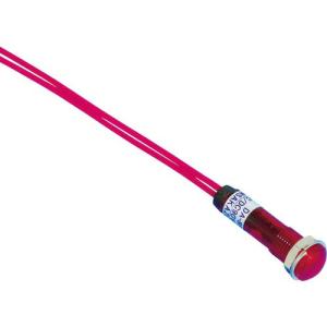 サカズメ LED表示灯 DA-8FL (AC/DC100V接続) Φ8 赤 ( DA-8FL-AC/DC100V-R ) (株)坂詰製作所｜orangetool