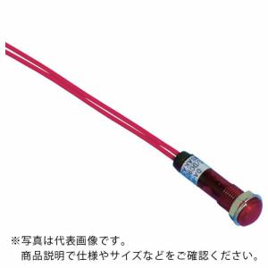 サカズメ LED表示灯 DA-8FL (AC/DC200V接続) Φ8 赤 ( DA-8FL-AC/DC200V-R ) (株)坂詰製作所｜orangetool