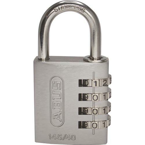 ABUS ナンバー可変式ステンレスシャックル南京錠 145IB-40 シルバー ( 145IB-40...