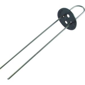 萩原 防草シート用 ヘアピン杭(押え板付) 黒 25cm ( HPK-25 )【200本セット】萩原工業(株)｜orangetool
