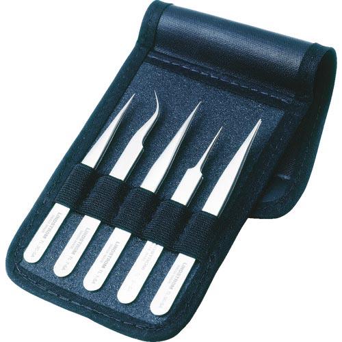 リンドストローム 静電気対策ESDピンセット 非磁性 5本 アソート TL00-SA-SL、TL1-...