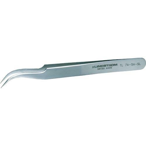 リンドストローム 静電気対策精密ピンセット 全長115×幅10mm 先曲型 ( TL7SASL ) ...