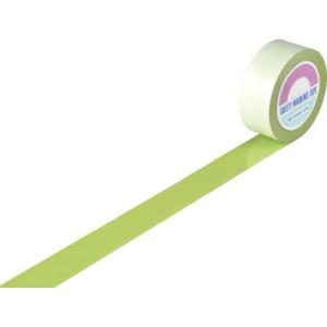 【SALE価格】緑十字 ガードテープ(ラインテープ) 若草(黄緑) GT-502YG 50mm幅×20m 屋内用 ( 148086 ) (株)日本緑十字社｜orangetool