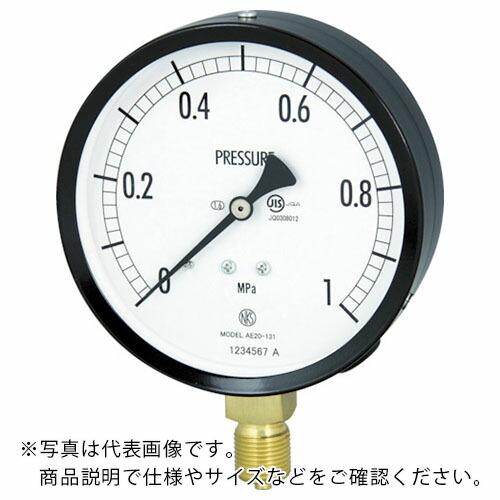 長野 普通形圧力計(A枠立形・φ100・G3/8B・0.0~0.60Mpa) ( AE20-131-...
