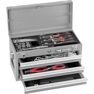 TONE 整備用工具セット ツールセット BX230仕様 シルバー 間口508×奥行232×高さ302mm  ( TSS452SV )｜orangetool