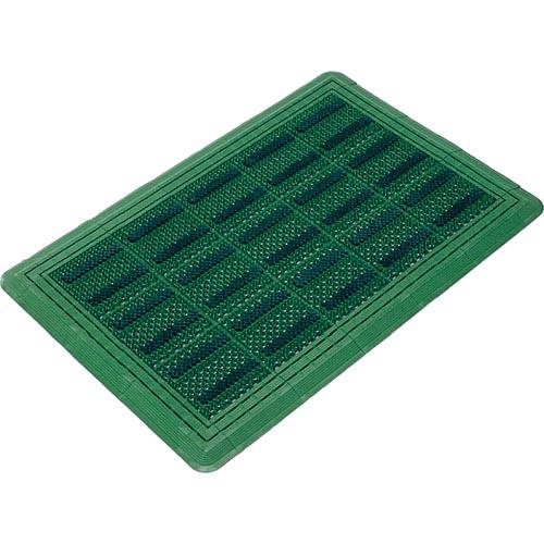 コンドル エバック 屋外用マット ブラシハードマットYL #3(縁あり) 450mm×750mm 緑...
