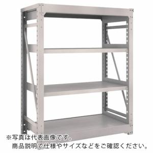 TRUSCO スチールラック M10型重量棚 1200X620XH1500 4段 単体 ネオグレー ( M10-5464 NG(ネオグレー) ) トラスコ中山(株)｜orangetool