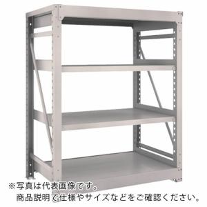 TRUSCO スチールラック M10型重量棚 1200X760XH1500 4段 単体 ネオグレー ( M10-5474 NG(ネオグレー) ) トラスコ中山(株)｜orangetool