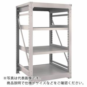 TRUSCO スチールラック M10型重量棚 900X900XH1500 4段 単体 ネオグレー ( M10-5394 NG(ネオグレー) ) トラスコ中山(株)｜orangetool