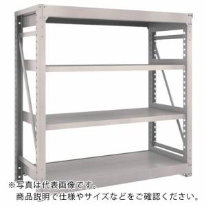 TRUSCO スチールラック M10型重量棚 1500X620XH1500 4段 単体 ネオグレー ( M10-5564 NG(ネオグレー) ) トラスコ中山(株)｜orangetool
