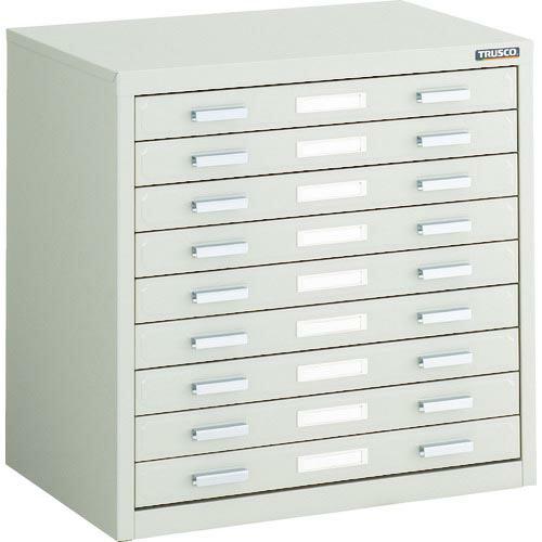 TRUSCO マップケース スチール A3X9段 541X360XH541 ( A3-1W9 (オー...