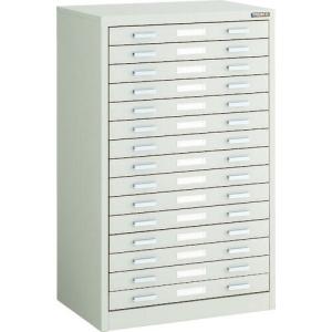 TRUSCO マップケース スチール A3X15段 541X360XH880 ( A3-1W15 (オールスチール) ) トラスコ中山(株)｜orangetool