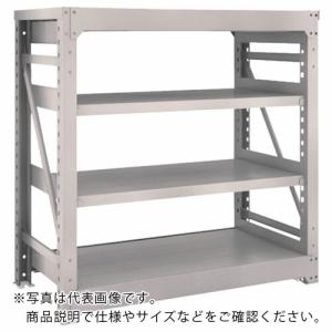 TRUSCO スチールラック M10型重量棚 1200X620XH1200 4段 単体 ネオグレー ( M10-4464 NG(ネオグレー) ) トラスコ中山(株)｜orangetool