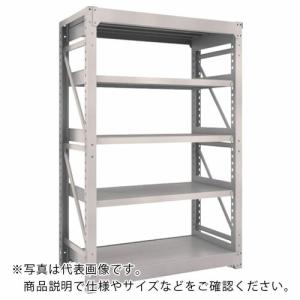 TRUSCO スチール製重量ボルト式棚 M10型 W1200×D620×H1815 5段 単体 ネオグレー ( M10-6465 NG(ネオグレー) ) トラスコ中山(株)｜orangetool