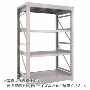 TRUSCO スチールラック M10型重量棚 1200X760XH1800 4段 単体 ネオグレー ( M10-6474 NG(ネオグレー) ) トラスコ中山(株)｜orangetool
