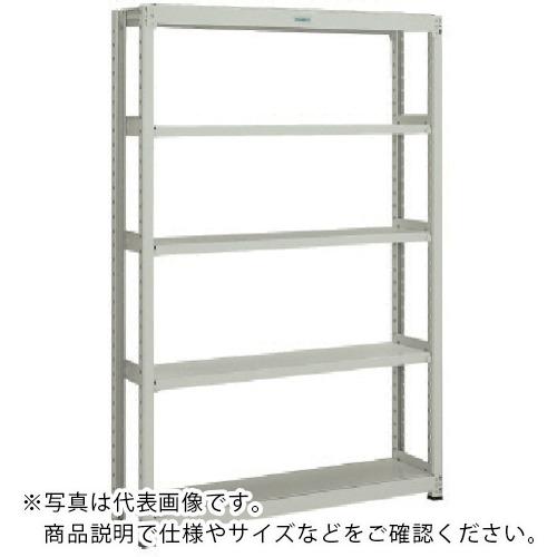 TRUSCO スチールラック M2型軽中量棚 860X300XH1200 5段 単体 ネオグレー (...