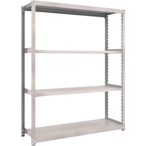 TRUSCO スチールラック M2型軽中量棚 1460×450×H1800 4段 単体 ネオグレー ...