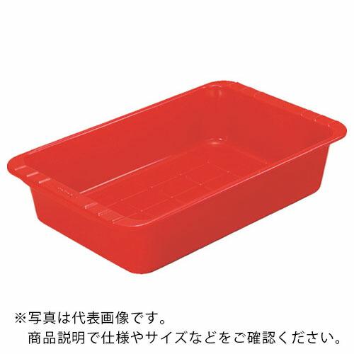 TRUSCO パーツBOX浅型 有効内寸488X304X43 赤 ( KA-2 R(レッド) ) ト...