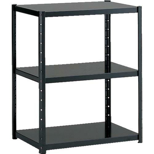 TRUSCO ソフトラック W600XD400XH740 3段 黒 ( SL-0703S BK(ブラ...