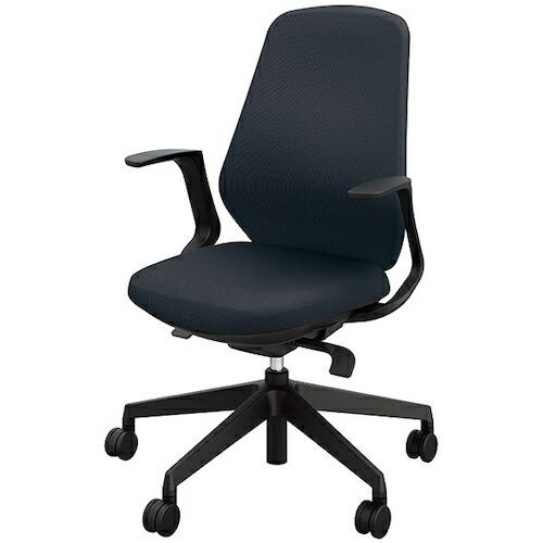 NAIKI 事務用チェアー トートバック 肘付タイプ ( RBCE513F-PMBK )