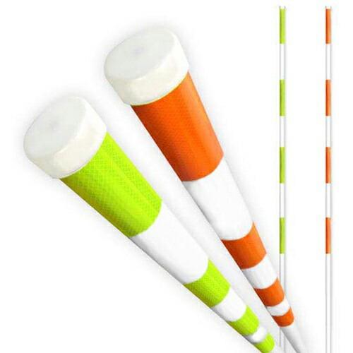 グリーンクロス PX蛍光反射スノーポール 40-2PX型 イエロー 5本セット  ( 6300036...