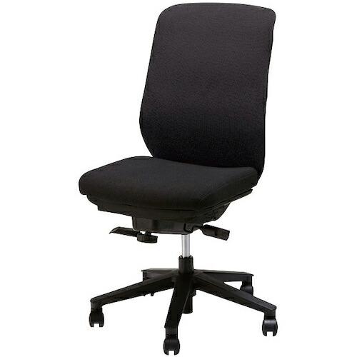 NAIKI ワークチェアー レセーブ LVE型/背:ブラック 座:ブラック/座:布張り、背:布張り(...
