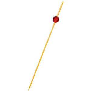 EBM 竹製 ビーズピックス 7cm レッド(50本入)09486  ( 1534110 ) 江部松商事(株) (メーカー取寄)｜orangetool