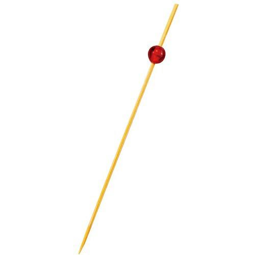 EBM 竹製 ビーズピックス 7cm レッド(50本入)09486  ( 1534110 ) 江部松...